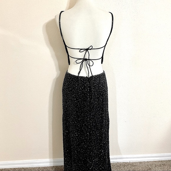 Vintage Andretta Donatello Backless Sequin Beaded Skirt Set Maxi - Picture 11 of 15